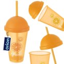 Kubek plastikowy z pokrywką i słomką 450 ml Grupa Orion Sp. z o.o.