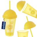 Kubek plastikowy z pokrywką i słomką 450 ml Grupa Orion Sp. z o.o.