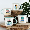 Kubek porcelanowy z dekorem summer time 380 ml VLACHOS BROS S.A IMPORTS (NAVA),Valantis Vlachos