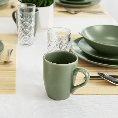 Kubek z uchem do picia kawy herbaty napojów ceramiczny zielony ALFA 350 ml Grupa Orion Sp. z o.o. Kubek z uchem do picia kawy herbaty napojów ceramiczny zielony ALFA 350 ml Grupa Orion Sp. z o.o.