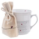 Kubek z woreczkiem ceramiczny biały SERDUSZKA 700 ml Grupa Orion Sp. z o.o.