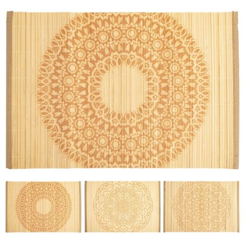 Mata kuchenna na stół bambusowa zwijana mandala zestaw 4 szt. 30x45 cm Grupa Orion Sp. z o.o. Mata kuchenna na stół bambusowa zwijana mandala zestaw 4 szt. 30x45 cm Grupa Orion Sp. z o.o.