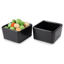 Miseczki miski do dipów na przekąski ceramiczna czarna zestaw 2 szt. Grupa Orion Sp. z o.o.