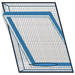 Moskitiera siatka na okno dachowe owady komary 120x140 cm czarna Grupa Orion Sp. z o.o.