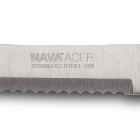 Nóż kuchenny stalowy do chleba pieczywa bułek bagietek antypoślizgowy ACER 32,5 cm VLACHOS BROS S.A IMPORTS (NAVA),Valantis Vlachos Nóż kuchenny stalowy do chleba pieczywa bułek bagietek antypoślizgowy ACER 32,5 cm VLACHOS BROS S.A IMPORTS (NAVA),Valantis Vlachos