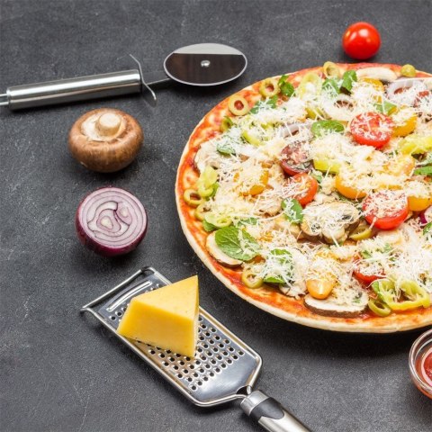 Nóż okrągły radełko do krojenia pizzy stalowy krajalnica krajacz 20,5 cm Grupa Orion Sp. z o.o. Nóż okrągły radełko do krojenia pizzy stalowy krajalnica krajacz 20,5 cm Grupa Orion Sp. z o.o.