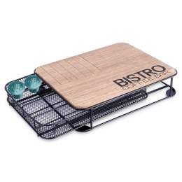 Organizer na kapsułki do kawy metalowy czarny BISTRO 30,5x24x6,5 cm Grupa Orion Sp. z o.o.