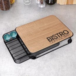 Organizer na kapsułki do kawy metalowy czarny BISTRO 30,5x24x6,5 cm Grupa Orion Sp. z o.o.