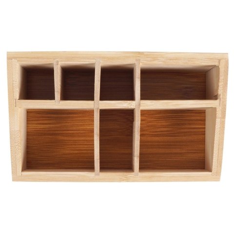 Organizer na kosmetyki do makijażu bambusowy 17x10x8 cm Grupa Orion Sp. z o.o. Organizer na kosmetyki do makijażu bambusowy 17x10x8 cm Grupa Orion Sp. z o.o.
