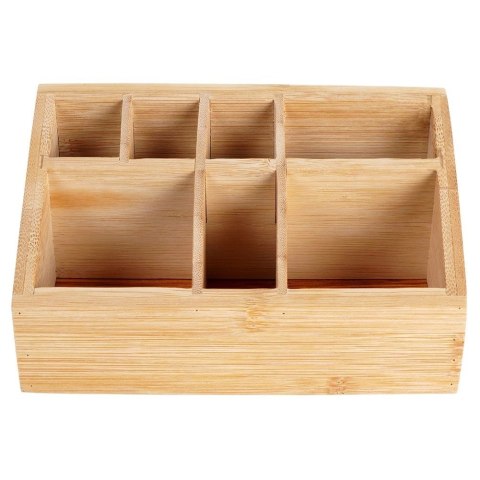 Organizer na kosmetyki do makijażu bambusowy 17x10x8 cm Grupa Orion Sp. z o.o. Organizer na kosmetyki do makijażu bambusowy 17x10x8 cm Grupa Orion Sp. z o.o.