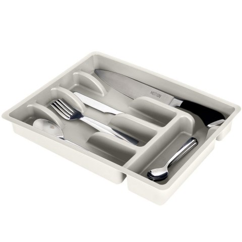 Organizer na sztućce przybory wkład do szuflady popielaty 5 przegródek 36x25,5x6 cm Grupa Orion Sp. z o.o. Organizer na sztućce przybory wkład do szuflady popielaty 5 przegródek 36x25,5x6 cm Grupa Orion Sp. z o.o.