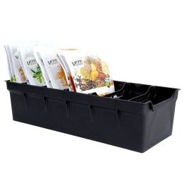 Organizer pojemnik kuchenny na torebki z przyprawami czarny 30x13x8 cm Grupa Orion Sp. z o.o.