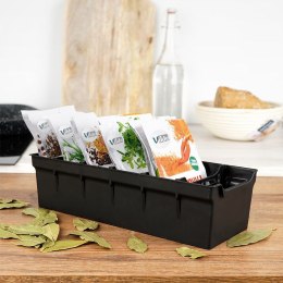 Organizer pojemnik kuchenny na torebki z przyprawami czarny 30x13x8 cm Grupa Orion Sp. z o.o.