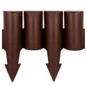 Palisada płotek ogrodowy obrzeże do grządek trawnika border brązowy 25 cm Grupa Orion Sp. z o.o.