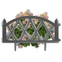 Płotek ogrodowy palisada obrzeże grafitowy border 49x30 cm Grupa Orion Sp. z o.o.