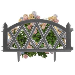 Płotek ogrodowy palisada obrzeże grafitowy border 49x30 cm Grupa Orion Sp. z o.o.
