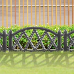 Płotek ogrodowy palisada obrzeże grafitowy border 49x30 cm Grupa Orion Sp. z o.o.