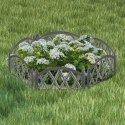 Płotek ogrodowy palisada obrzeże grafitowy border 49x30 cm Grupa Orion Sp. z o.o.