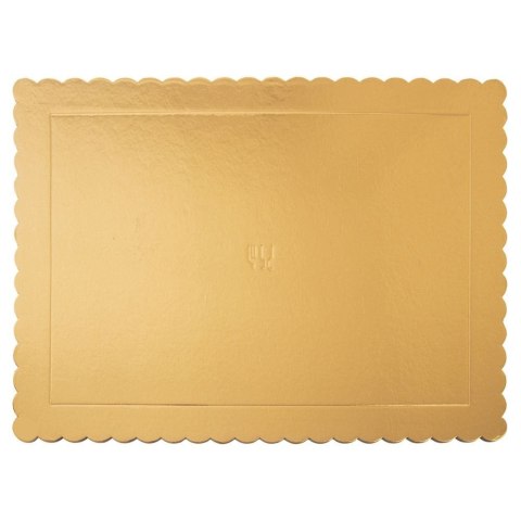 Podkład pod tort, ciasto złoty prostokątny 40x30 cm Grupa Orion Sp. z o.o.