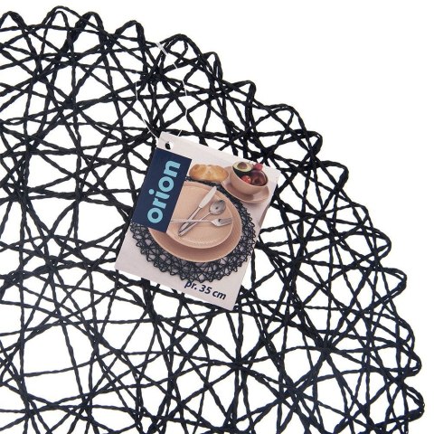 Podkładka pod talerz sztućce okrągła / mata kuchenna papierowa czarna 35 cm Grupa Orion Sp. z o.o. Podkładka pod talerz sztućce okrągła / mata kuchenna papierowa czarna 35 cm Grupa Orion Sp. z o.o.