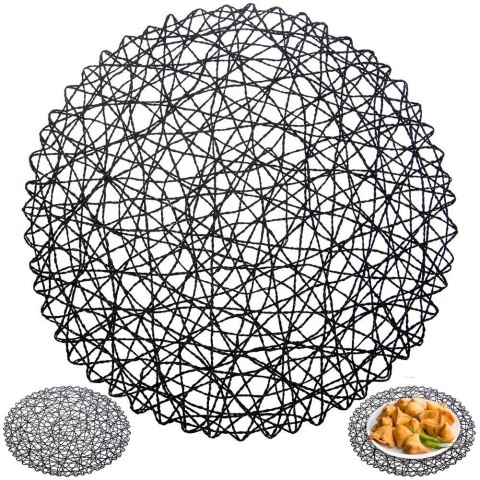 Podkładka pod talerz sztućce okrągła / mata kuchenna papierowa czarna 35 cm Grupa Orion Sp. z o.o. Podkładka pod talerz sztućce okrągła / mata kuchenna papierowa czarna 35 cm Grupa Orion Sp. z o.o.