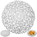 Podkładka pod talerz sztućce okrągła / mata kuchenna papierowa szara 35 cm Grupa Orion Sp. z o.o.