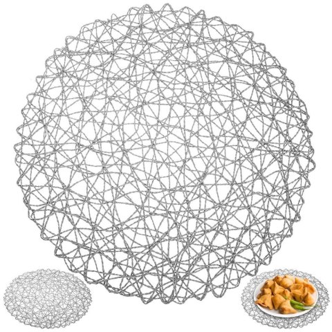 Podkładka pod talerz sztućce okrągła / mata kuchenna papierowa szara 35 cm Grupa Orion Sp. z o.o. Podkładka pod talerz sztućce okrągła / mata kuchenna papierowa szara 35 cm Grupa Orion Sp. z o.o.