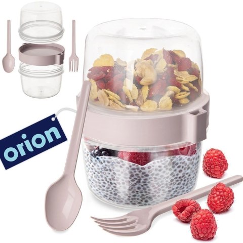 Pojemnik kubek na jogurt z łyżeczką lunchbox 370 ml Grupa Orion Sp. z o.o. Pojemnik kubek na jogurt z łyżeczką lunchbox 370 ml Grupa Orion Sp. z o.o.