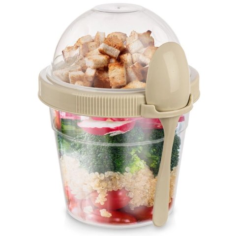 Pojemnik kubek na jogurt z łyżeczką lunchbox 400 ml Grupa Orion Sp. z o.o.