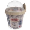 Pojemnik kubek na jogurt z łyżeczką lunchbox 400 ml Grupa Orion Sp. z o.o.