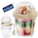 Pojemnik kubek na jogurt z łyżeczką lunchbox 400 ml Grupa Orion Sp. z o.o.