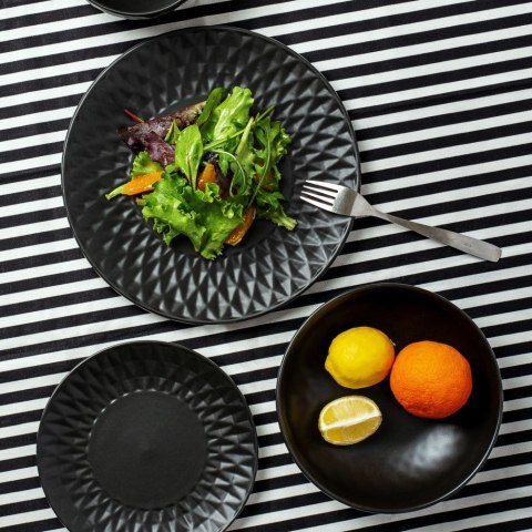 Talerz ceramiczny czarny obiadowy płytki na obiad SOHO CLASSIC 27 cm VLACHOS BROS S.A IMPORTS (NAVA),Valantis Vlachos Talerz ceramiczny czarny obiadowy płytki na obiad SOHO CLASSIC 27 cm VLACHOS BROS S.A IMPORTS (NAVA),Valantis Vlachos