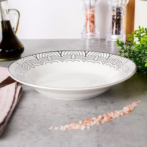 Talerz obiadowy głęboki porcelanowy MAYA 22,5 cm, 700 ml VLACHOS BROS S.A IMPORTS (NAVA),Valantis Vlachos Talerz obiadowy głęboki porcelanowy MAYA 22,5 cm, 700 ml VLACHOS BROS S.A IMPORTS (NAVA),Valantis Vlachos