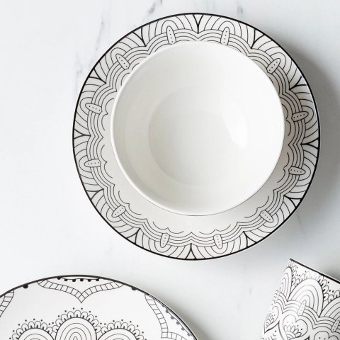 Talerz obiadowy głęboki porcelanowy MAYA 22,5 cm, 700 ml VLACHOS BROS S.A IMPORTS (NAVA),Valantis Vlachos Talerz obiadowy głęboki porcelanowy MAYA 22,5 cm, 700 ml VLACHOS BROS S.A IMPORTS (NAVA),Valantis Vlachos