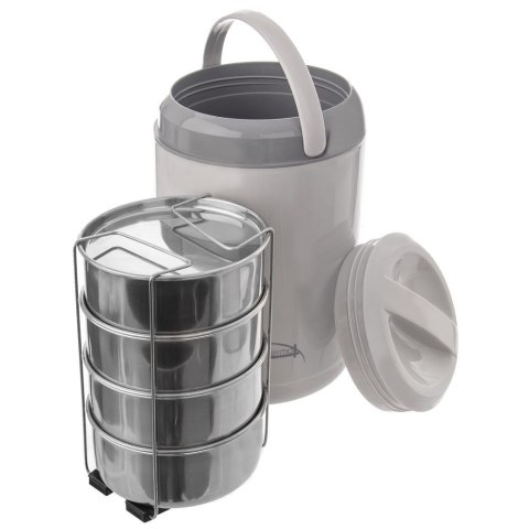 Termos Menażka Obiadowa Termiczna Stalowa 4-Poziomowa Solidna ORION 4x800ml