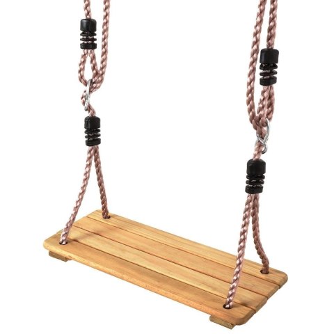 Huśtawka ogrodowa wisząca deska drewniana dla dzieci 40x16 cm Huśtawka ogrodowa wisząca deska drewniana dla dzieci 40x16 cm