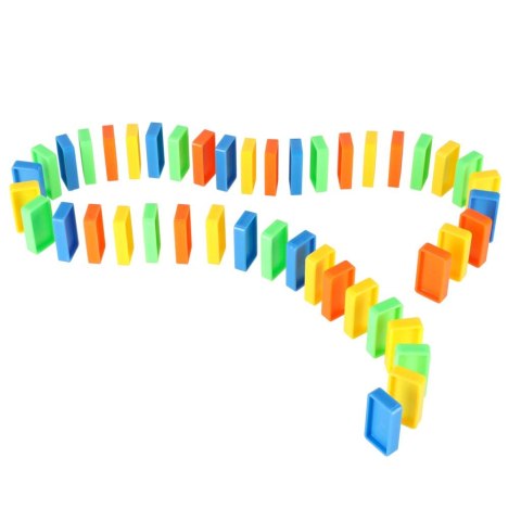 Domino klocki tor z wyrzutnią samolotów rakiet