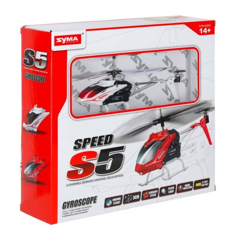 Helikopter zdalnie sterowany na pilota RC SYMA S5 3CH biały Helikopter zdalnie sterowany na pilota RC SYMA S5 3CH biały