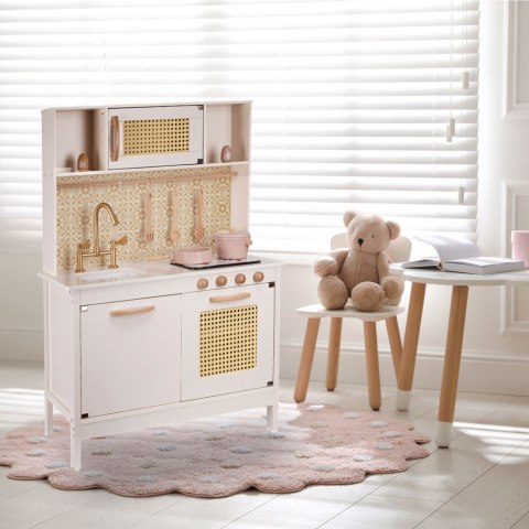 Kuchnia dla dzieci drewniana MDF retro z akcesoriami BOHO 100cm Kuchnia dla dzieci drewniana MDF retro z akcesoriami BOHO 100cm