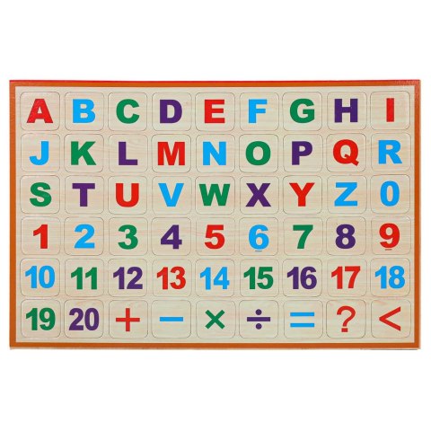 Tablica magnetyczna kredowa dwustronna drewniana zegar 42x32,5cm