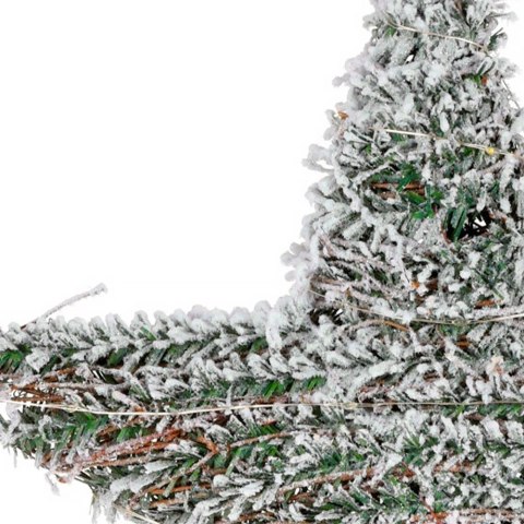 Gwiazda świecąca świąteczna ośnieżona ozdoba stroik oświetlenie święta 30 LED 40 cm