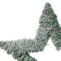 Gwiazda świecąca świąteczna ośnieżona ozdoba stroik oświetlenie święta 40 LED 58 cm
