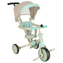 Rowerek trójkołowy TRIKE FIX V4 rower spacerówka rowerek biegowy 6w1 szary niebieski