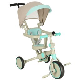 Rowerek trójkołowy TRIKE FIX V4 rower spacerówka rowerek biegowy 6w1 szary niebieski