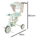 Rowerek trójkołowy TRIKE FIX V4 rower spacerówka rowerek biegowy 6w1 szary niebieski