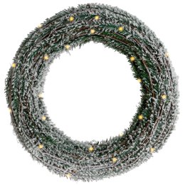 Stroik świecący wianek wieniec na drzwi świąteczny dekoracyjny ozdobny święta 30 LED 40 cm