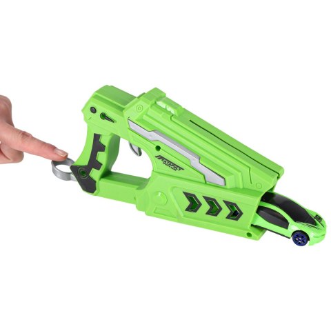 Pistolet wyrzutnia samochodów i samolotów rzutka szybowiec zestaw 3 samoloty auto