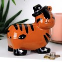 Skarbonka Ceramiczna Tygrys na Prezent dla Dzieci Dorosłych VILDE 10,5x17cm