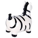Skarbonka Ceramiczna Zebra na Prezent dla Dzieci Dorosłych VILDE 10,5x17 cm
