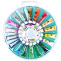Zestaw Farby Akrylowe Wiele Kolorów w Tubce Paletka FREE & EASY 36 ml 19 el